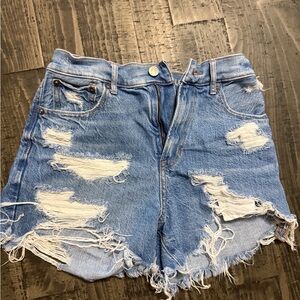 Distressed American Eagle Denim Women Jean Shorts